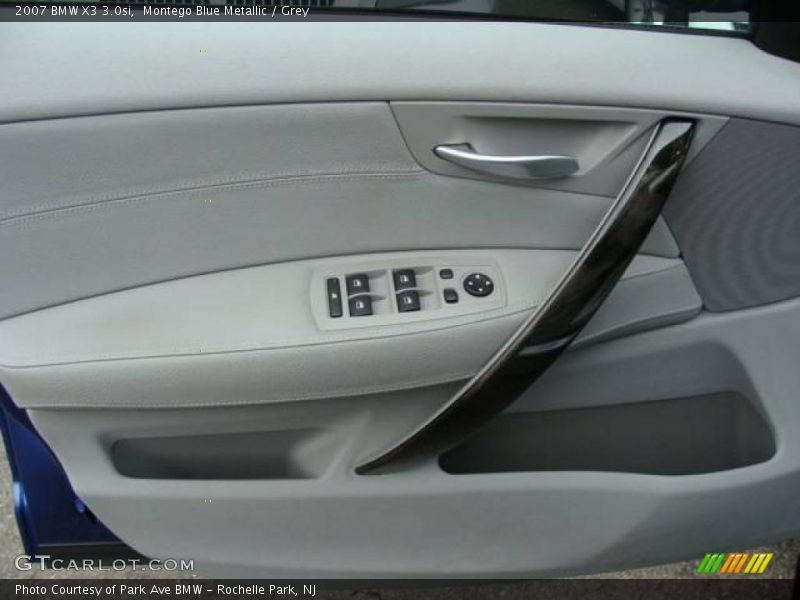 Montego Blue Metallic / Grey 2007 BMW X3 3.0si