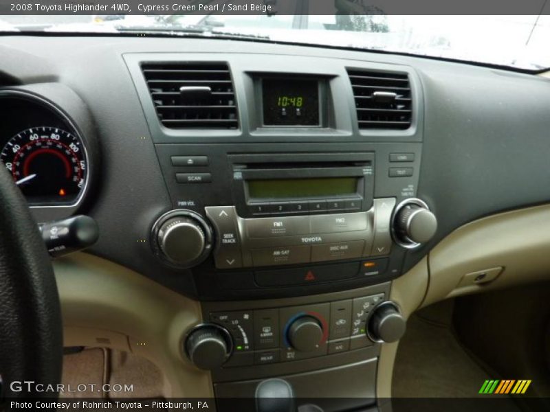 Cypress Green Pearl / Sand Beige 2008 Toyota Highlander 4WD