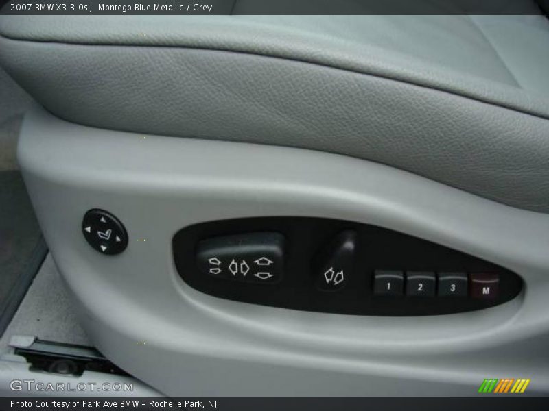 Montego Blue Metallic / Grey 2007 BMW X3 3.0si