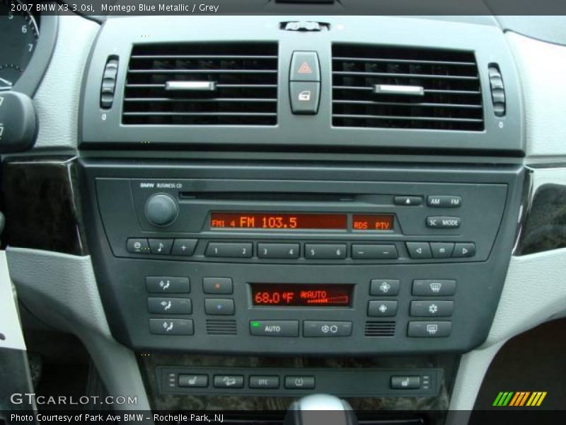 Montego Blue Metallic / Grey 2007 BMW X3 3.0si