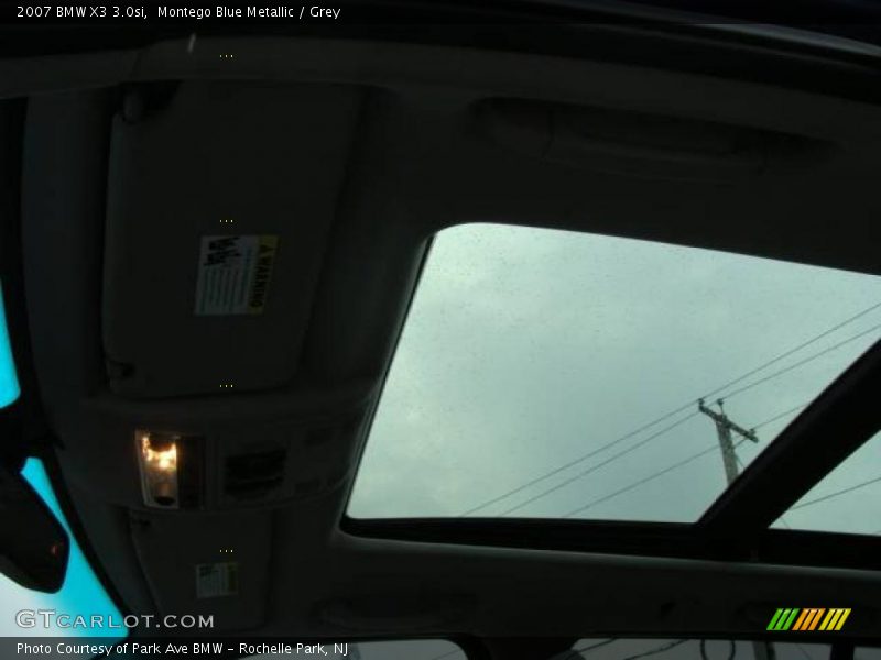 Montego Blue Metallic / Grey 2007 BMW X3 3.0si