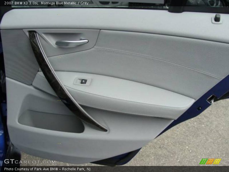 Montego Blue Metallic / Grey 2007 BMW X3 3.0si