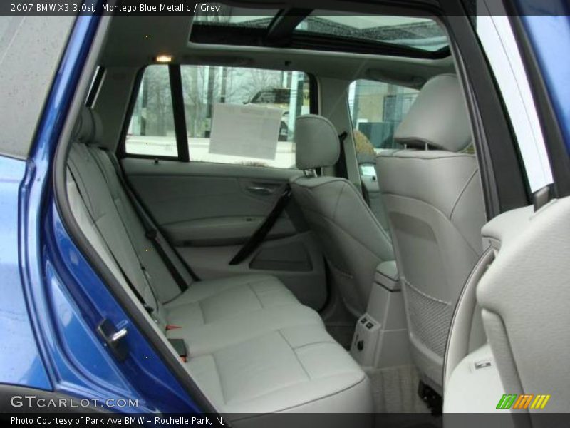 Montego Blue Metallic / Grey 2007 BMW X3 3.0si