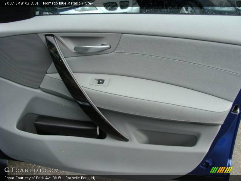 Montego Blue Metallic / Grey 2007 BMW X3 3.0si