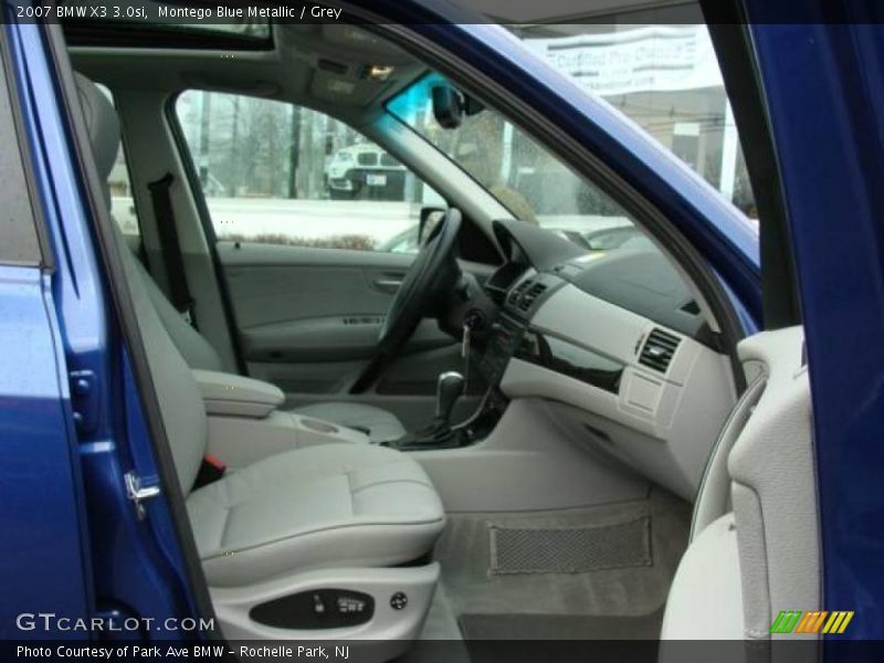 Montego Blue Metallic / Grey 2007 BMW X3 3.0si