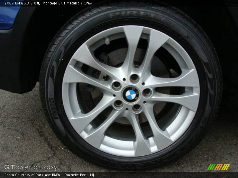Montego Blue Metallic / Grey 2007 BMW X3 3.0si