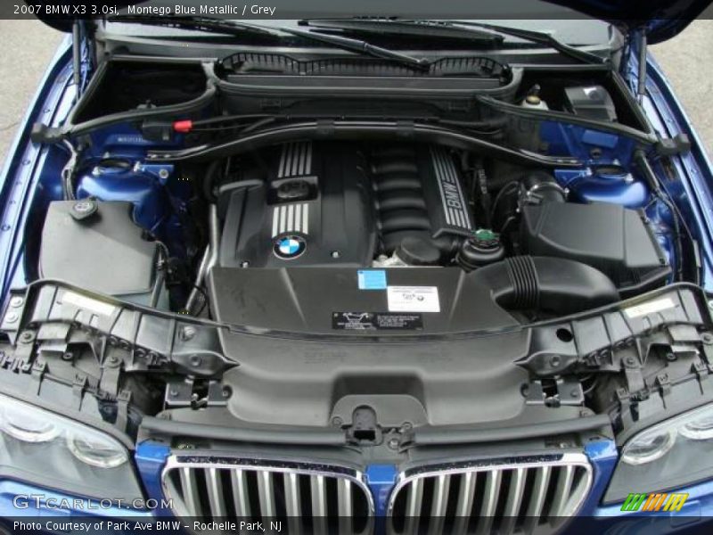 Montego Blue Metallic / Grey 2007 BMW X3 3.0si