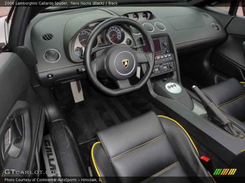 Black Interior - 2006 Gallardo Spyder 