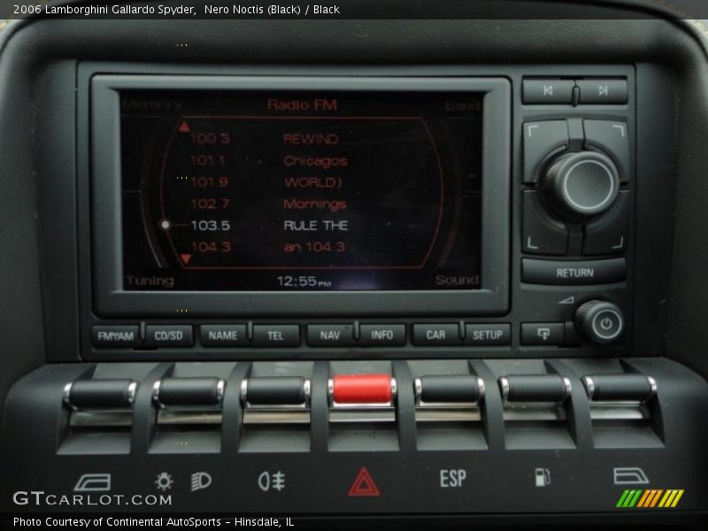 Controls of 2006 Gallardo Spyder