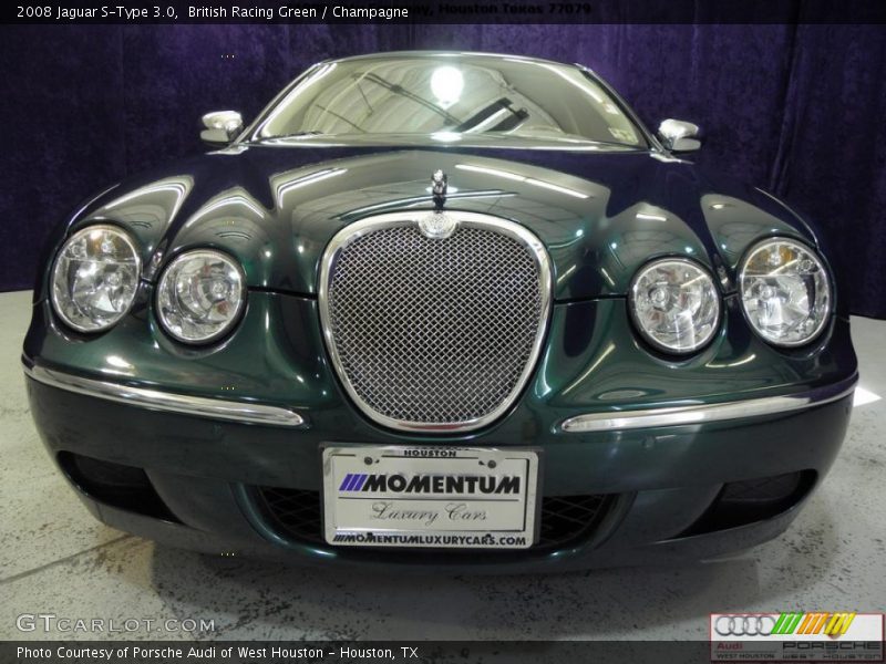 British Racing Green / Champagne 2008 Jaguar S-Type 3.0