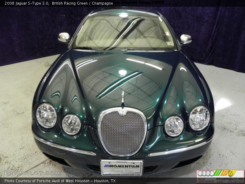 British Racing Green / Champagne 2008 Jaguar S-Type 3.0