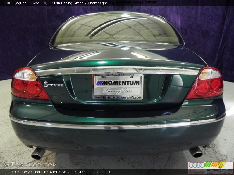 British Racing Green / Champagne 2008 Jaguar S-Type 3.0