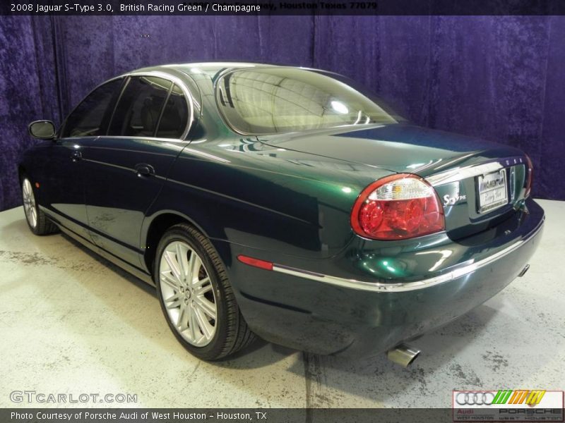 British Racing Green / Champagne 2008 Jaguar S-Type 3.0