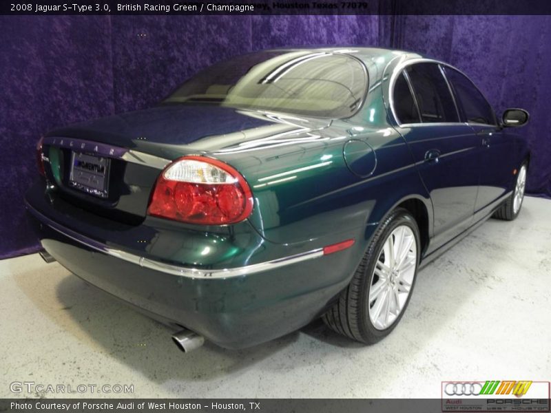 British Racing Green / Champagne 2008 Jaguar S-Type 3.0