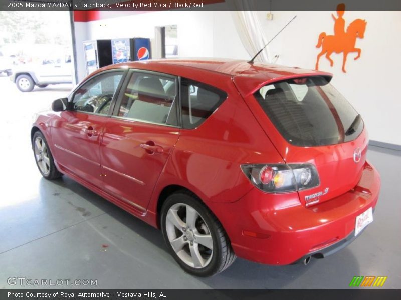 Velocity Red Mica / Black/Red 2005 Mazda MAZDA3 s Hatchback