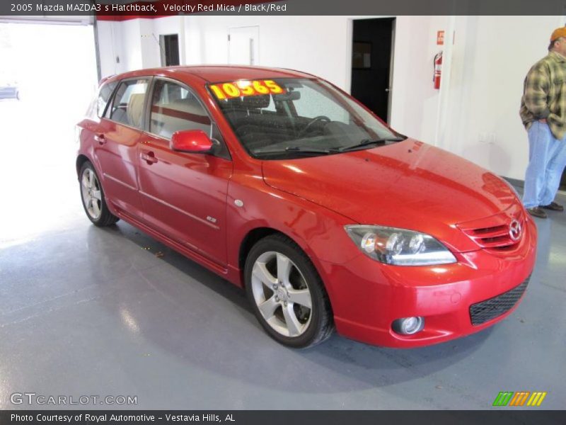 Velocity Red Mica / Black/Red 2005 Mazda MAZDA3 s Hatchback