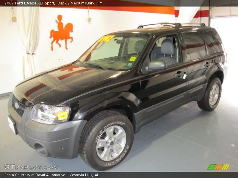 Black / Medium/Dark Flint 2007 Ford Escape XLT Sport