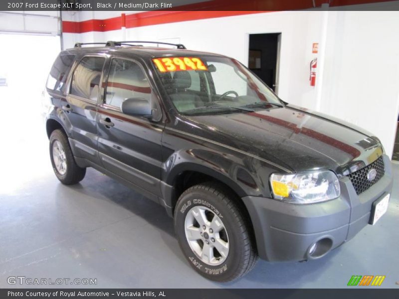Black / Medium/Dark Flint 2007 Ford Escape XLT Sport