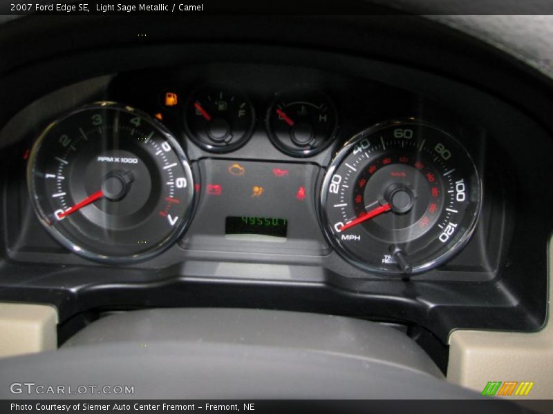 Light Sage Metallic / Camel 2007 Ford Edge SE