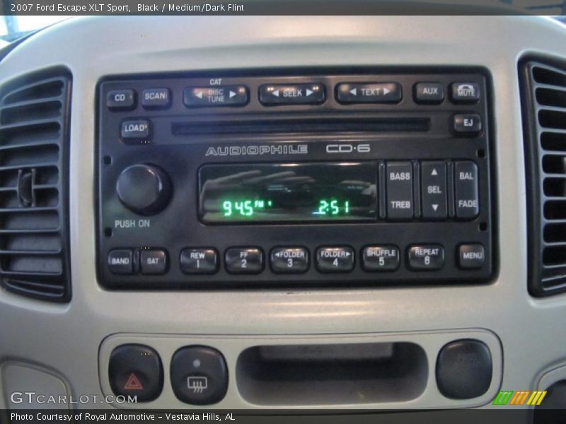 Black / Medium/Dark Flint 2007 Ford Escape XLT Sport