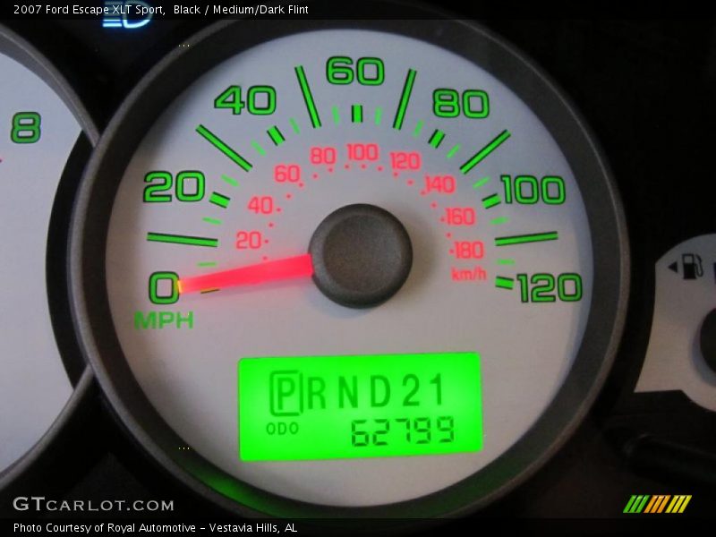 Black / Medium/Dark Flint 2007 Ford Escape XLT Sport