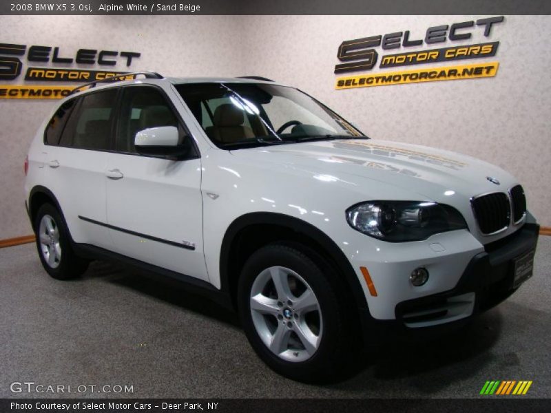 Alpine White / Sand Beige 2008 BMW X5 3.0si