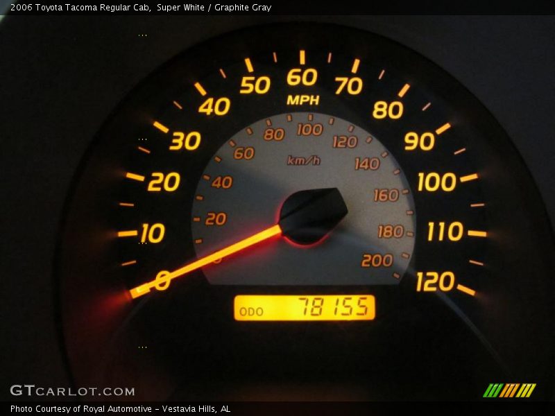Super White / Graphite Gray 2006 Toyota Tacoma Regular Cab