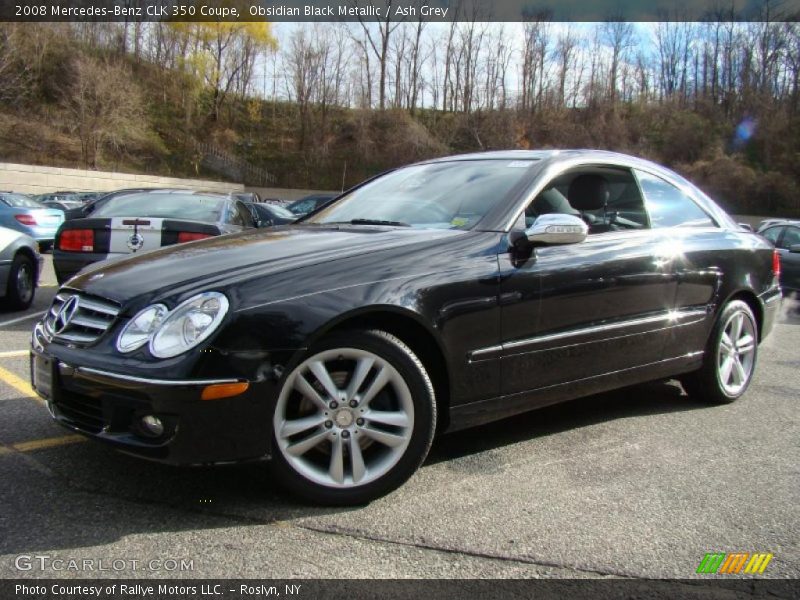 Obsidian Black Metallic / Ash Grey 2008 Mercedes-Benz CLK 350 Coupe