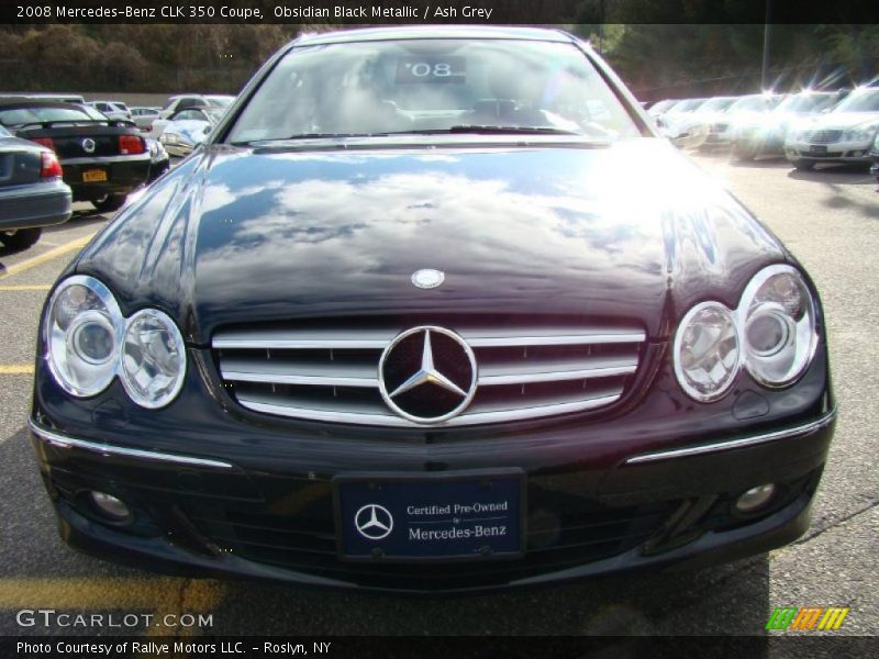 Obsidian Black Metallic / Ash Grey 2008 Mercedes-Benz CLK 350 Coupe