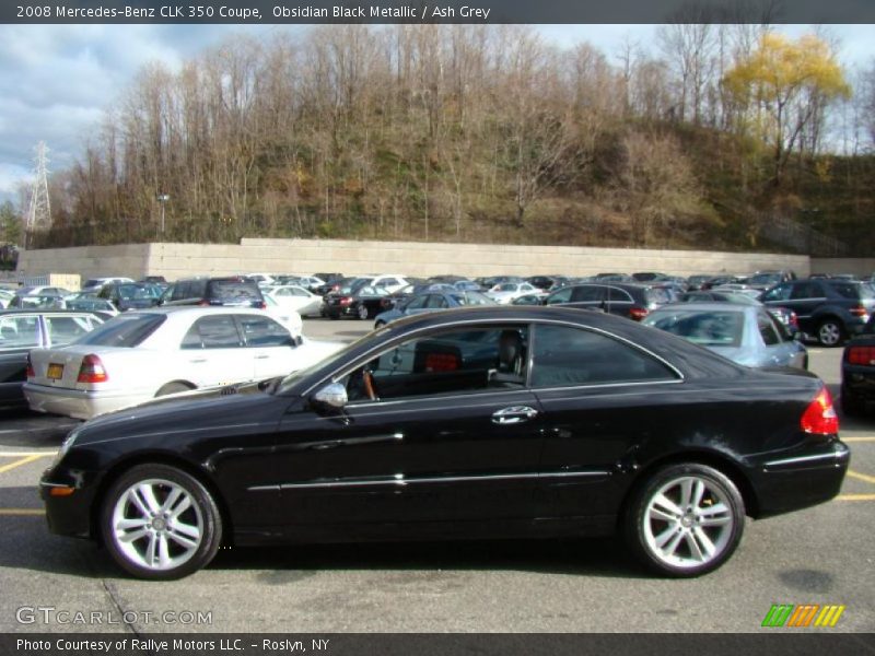 Obsidian Black Metallic / Ash Grey 2008 Mercedes-Benz CLK 350 Coupe