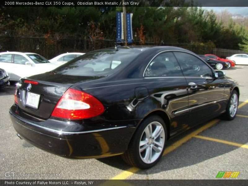Obsidian Black Metallic / Ash Grey 2008 Mercedes-Benz CLK 350 Coupe