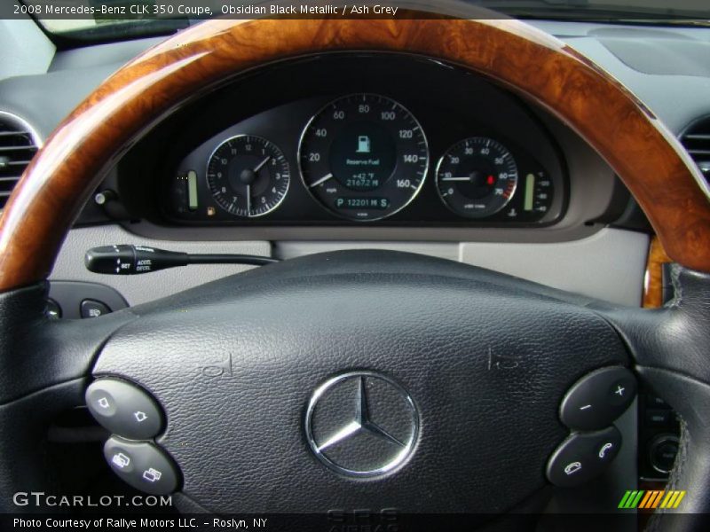 Obsidian Black Metallic / Ash Grey 2008 Mercedes-Benz CLK 350 Coupe