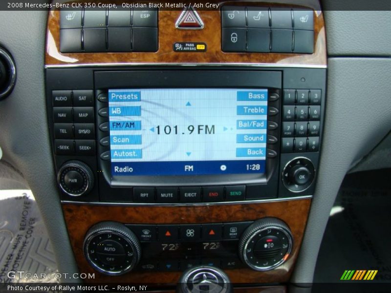 Obsidian Black Metallic / Ash Grey 2008 Mercedes-Benz CLK 350 Coupe