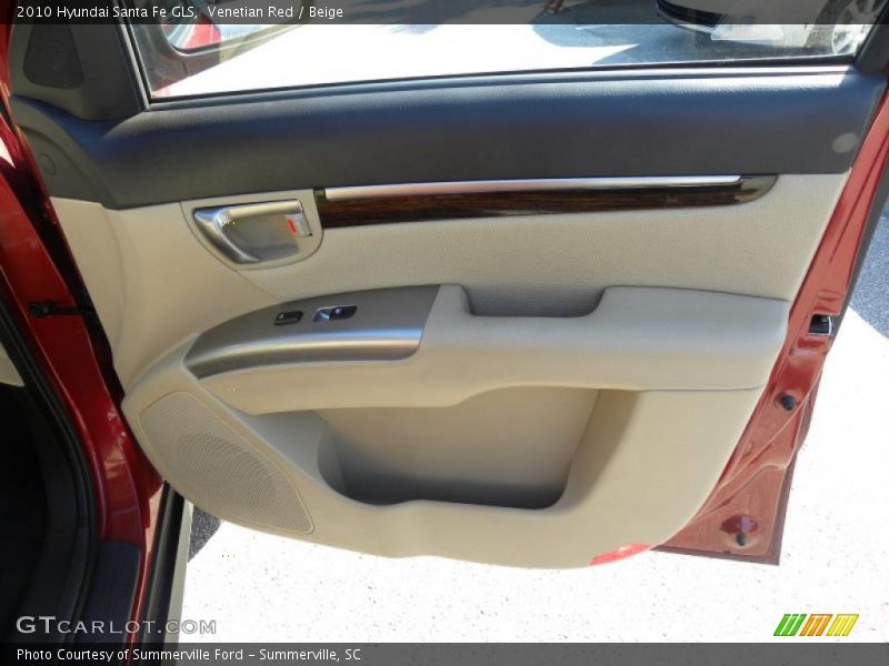 Venetian Red / Beige 2010 Hyundai Santa Fe GLS