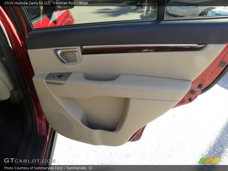 Venetian Red / Beige 2010 Hyundai Santa Fe GLS