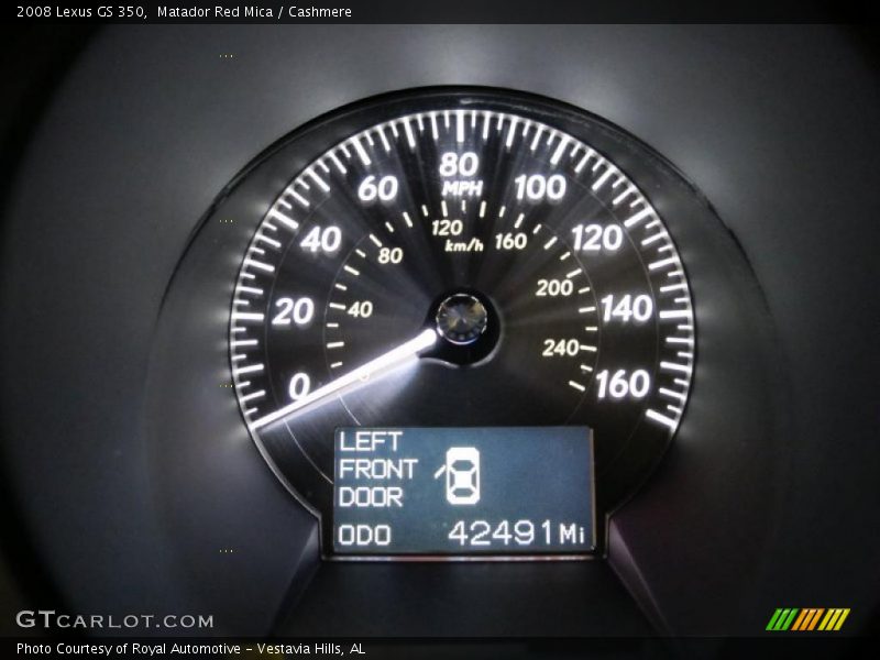Matador Red Mica / Cashmere 2008 Lexus GS 350