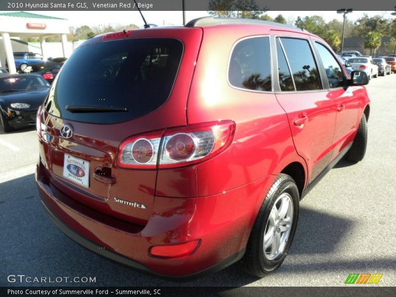Venetian Red / Beige 2010 Hyundai Santa Fe GLS