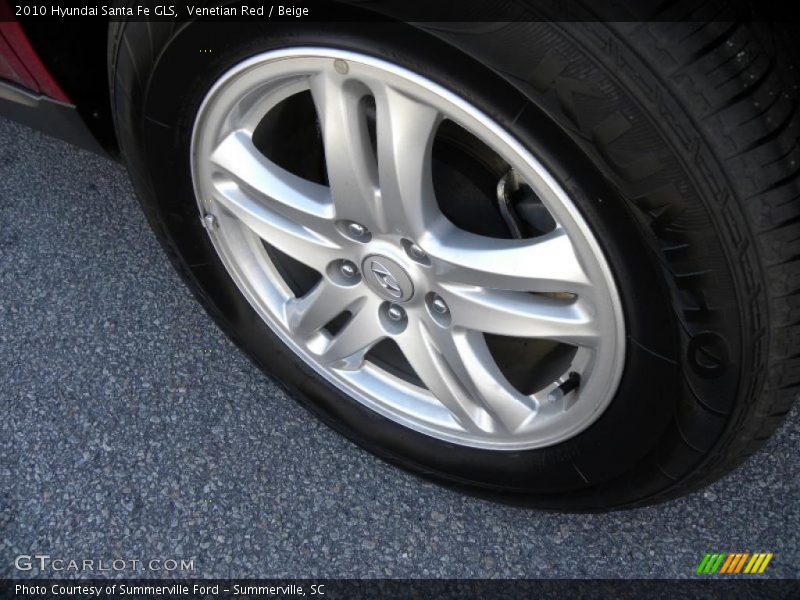 Venetian Red / Beige 2010 Hyundai Santa Fe GLS