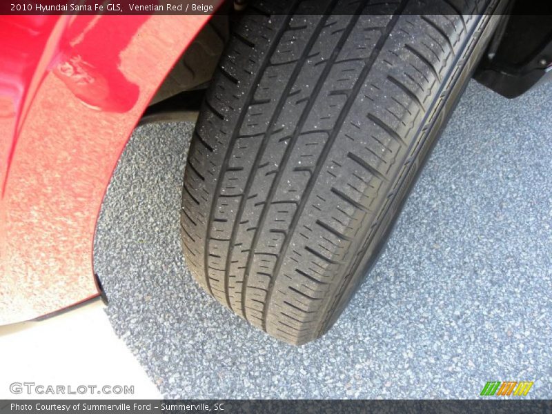 Venetian Red / Beige 2010 Hyundai Santa Fe GLS