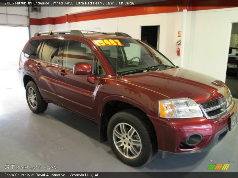 Ultra Red Pearl / Sand Blast Beige 2006 Mitsubishi Endeavor Limited AWD