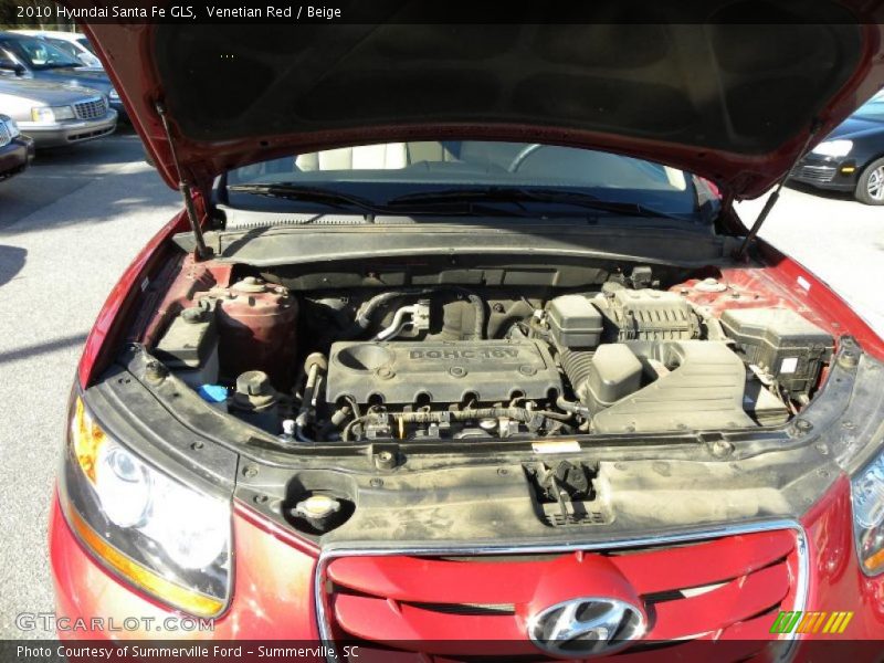 Venetian Red / Beige 2010 Hyundai Santa Fe GLS