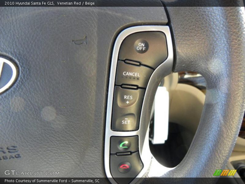 Venetian Red / Beige 2010 Hyundai Santa Fe GLS