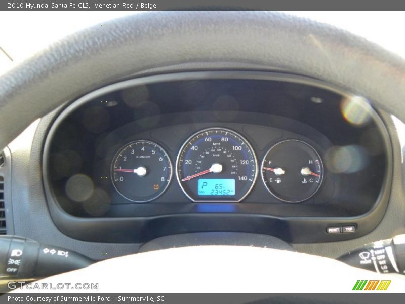 Venetian Red / Beige 2010 Hyundai Santa Fe GLS