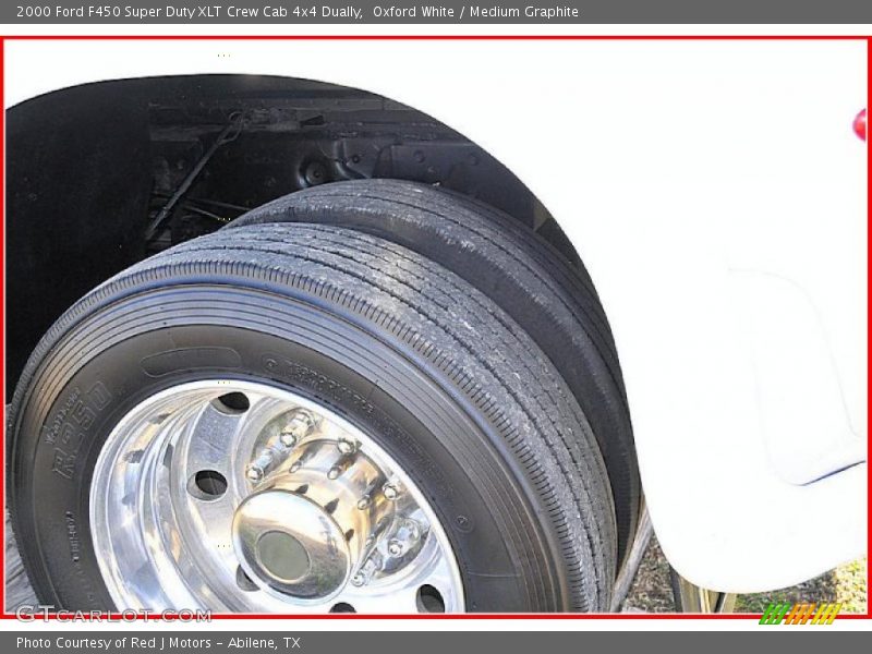 Oxford White / Medium Graphite 2000 Ford F450 Super Duty XLT Crew Cab 4x4 Dually