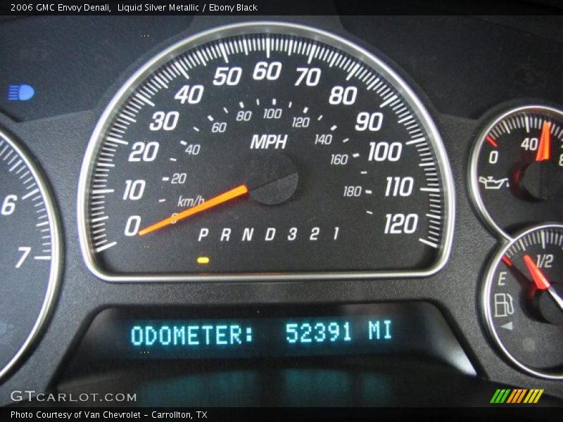 Liquid Silver Metallic / Ebony Black 2006 GMC Envoy Denali