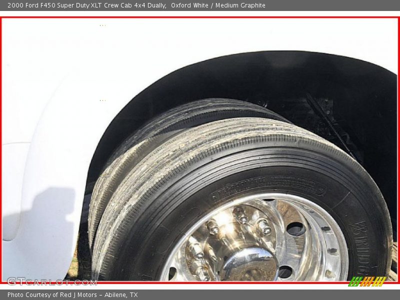 Oxford White / Medium Graphite 2000 Ford F450 Super Duty XLT Crew Cab 4x4 Dually