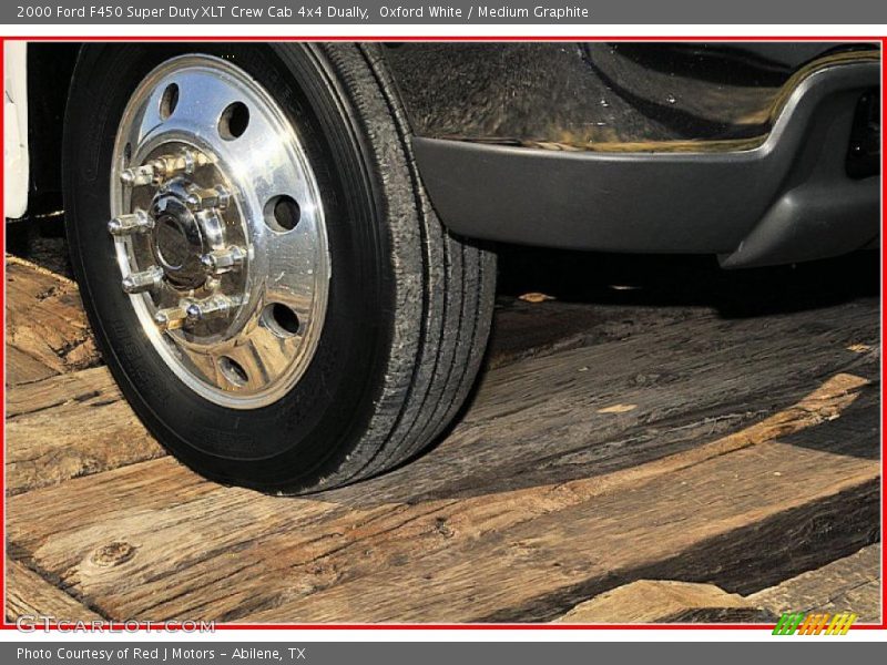 Oxford White / Medium Graphite 2000 Ford F450 Super Duty XLT Crew Cab 4x4 Dually