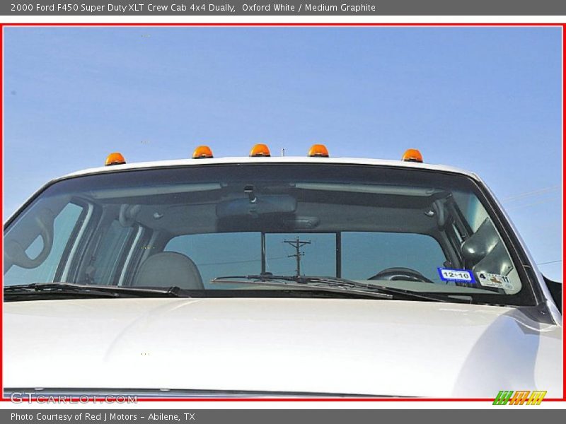 Oxford White / Medium Graphite 2000 Ford F450 Super Duty XLT Crew Cab 4x4 Dually