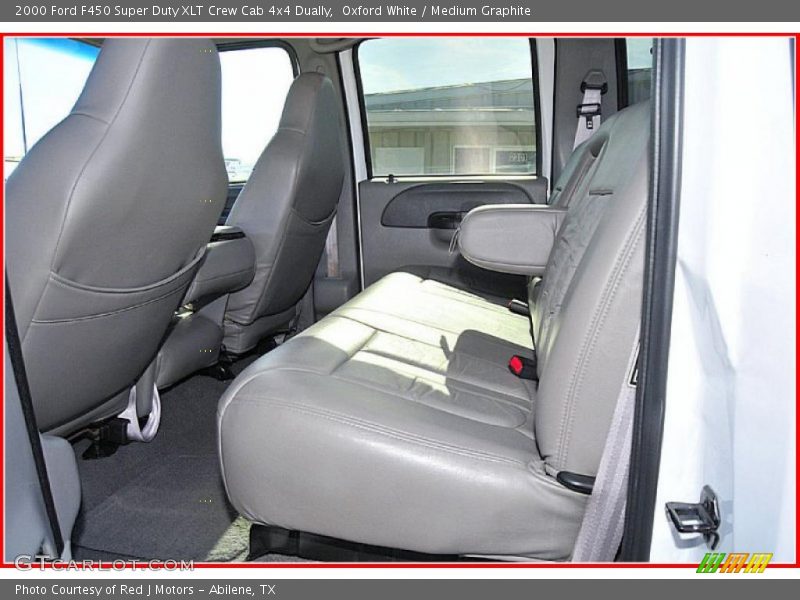 Oxford White / Medium Graphite 2000 Ford F450 Super Duty XLT Crew Cab 4x4 Dually