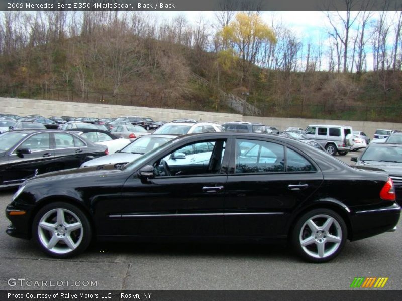 Black / Black 2009 Mercedes-Benz E 350 4Matic Sedan